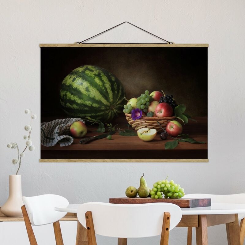 

Imagen de tela - Still Life With Melon - Apaisado 2:3 Dimensión LxA: 33.5cm x 50cm
