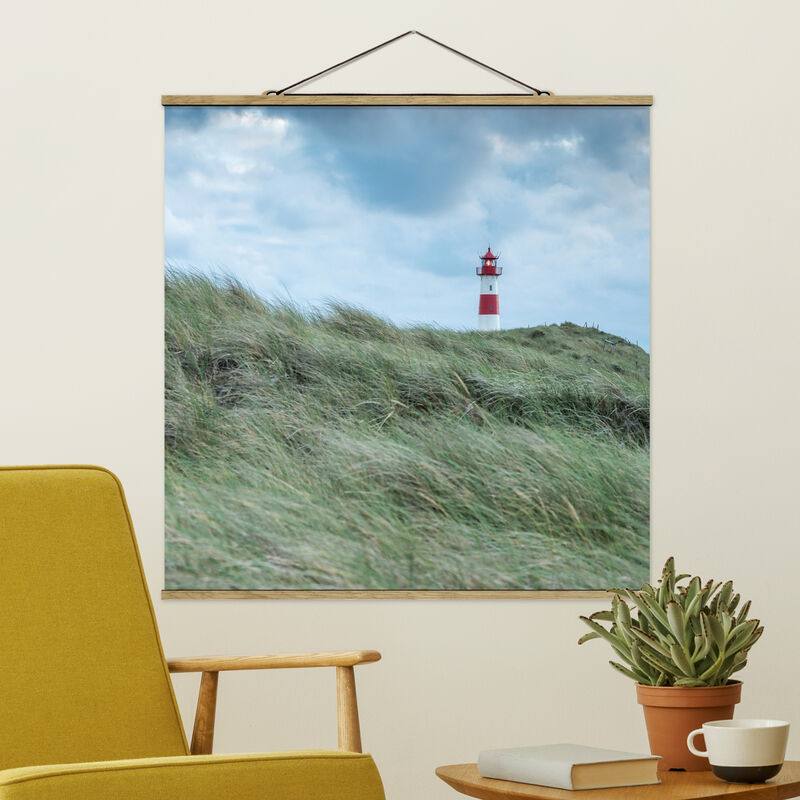 

Imagen de tela - Stormy Times At The Lighthouse - Cuadrado 1:1 Dimensión LxA: 35cm x 35cm