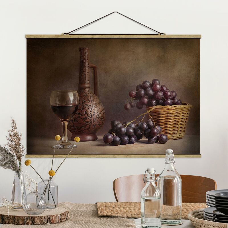 

Imagen de tela - Still Life With Grapes - Apaisado 2:3 Dimensión LxA: 53.5cm x 80cm