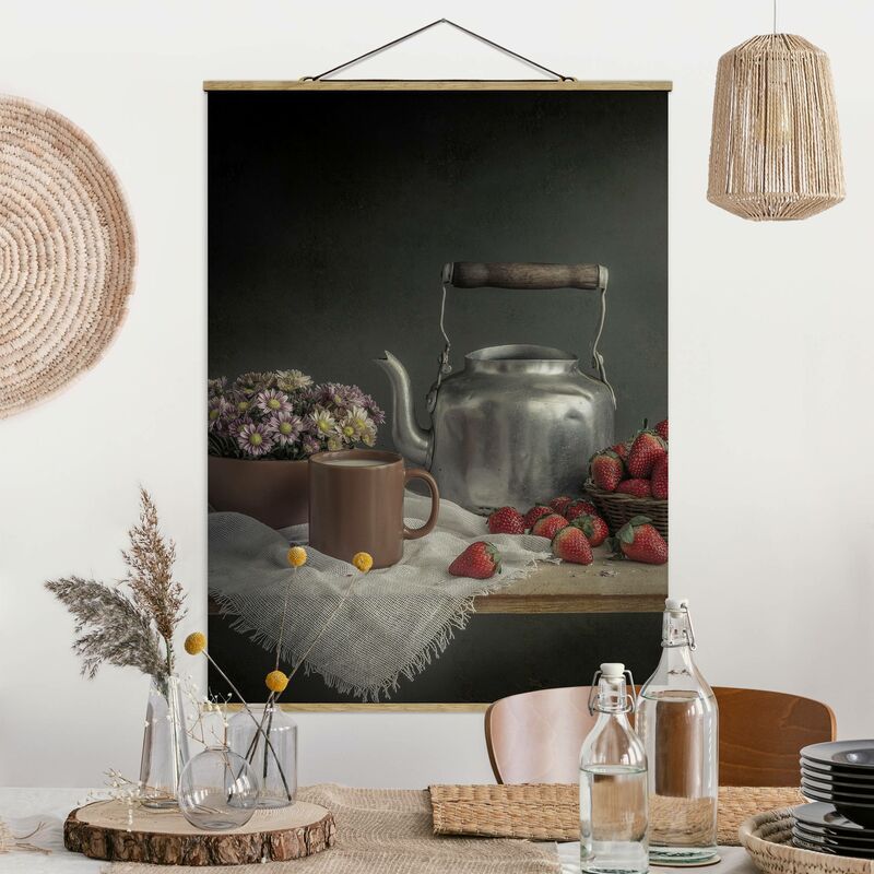

Imagen de tela - Still Life With Strawberries - Alto 4:3 Dimensión LxA: 46.5cm x 35cm