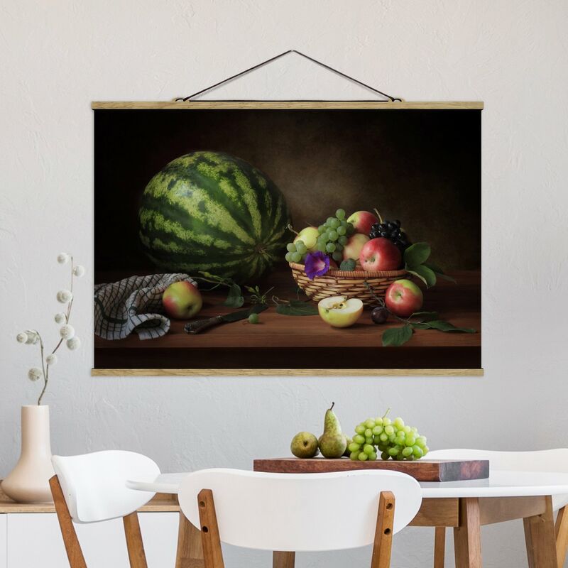 

Imagen de tela - Still Life With Melon - Apaisado 2:3 Dimensión LxA: 23.5cm x 35cm