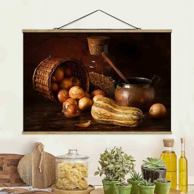 

Imagen de tela - Still Life With Onions - Apaisado 2:3 Dimensión LxA: 66.5cm x 100cm