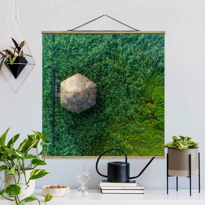 

Imagen de tela - Straw Hut In High Reed - Cuadrado 1:1 Dimensión LxA: 80cm x 80cm