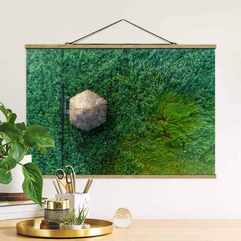 

Imagen de tela - Straw Hut In High Reed - Apaisado 2:3 Dimensión LxA: 66.5cm x 100cm