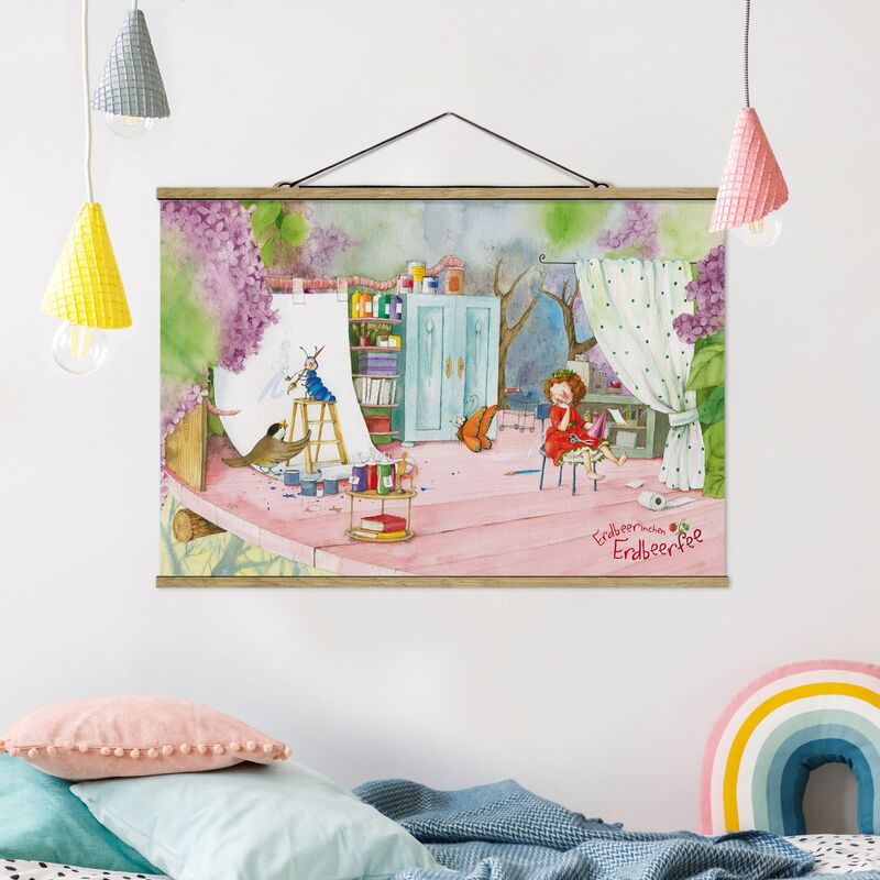 

Imagen de tela - Strawberry Rabbit Erdbeerfee - Tinker - Apaisado 2:3 Dimensión LxA: 66.5cm x 100cm