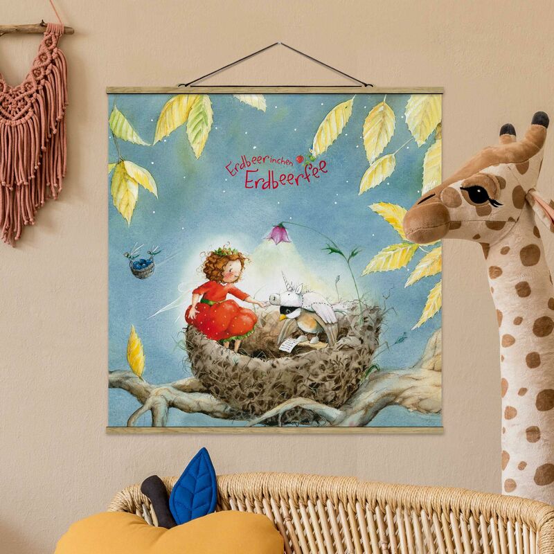 

Imagen de tela - Strawberry Rabbit Erdbeerfee - Spatz - Cuadrado 1:1 Dimensión LxA: 50cm x 50cm
