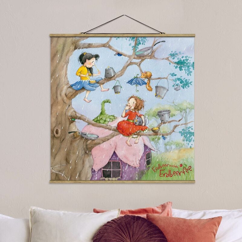 

Imagen de tela - Strawberry Rabbit Erdbeerfee - It's Raining - Cuadrado 1:1 Dimensión LxA: 80cm x 80cm