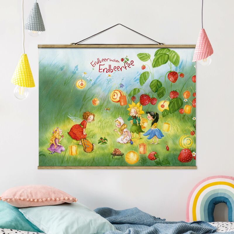 

Imagen de tela - Strawberry Rabbit Erdbeerfee - Lanterns - Apaisado 3:4 Dimensión LxA: 75cm x 100cm