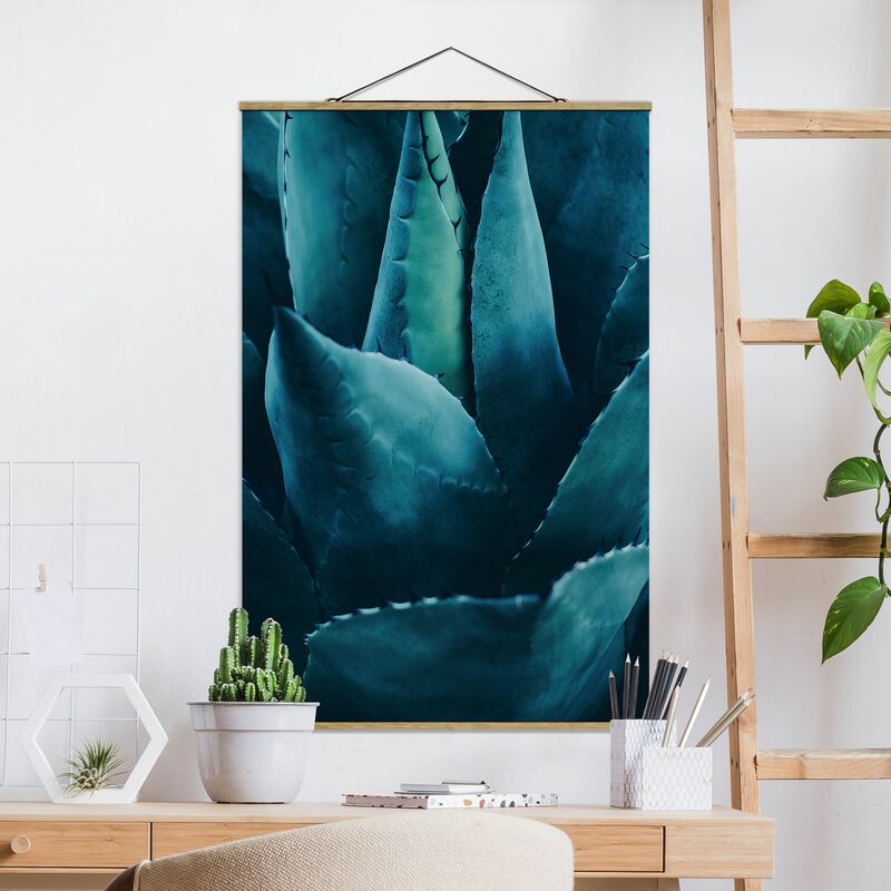 

Imagen de tela - Succulent Plant Petrol - Alto 3:2 Dimensión LxA: 120cm x 80cm