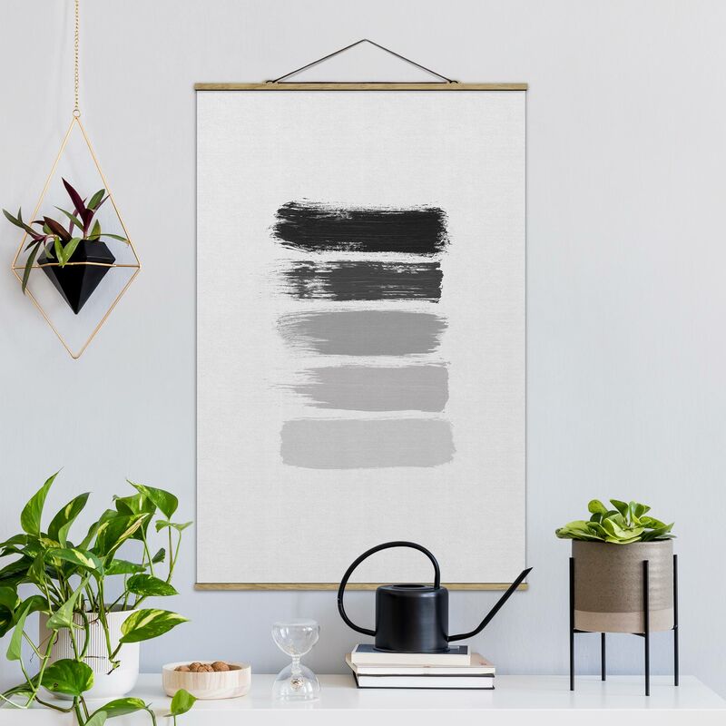 

Imagen de tela - Stripes in Black And Grey - Alto 3:2 Dimensión LxA: 150cm x 100cm