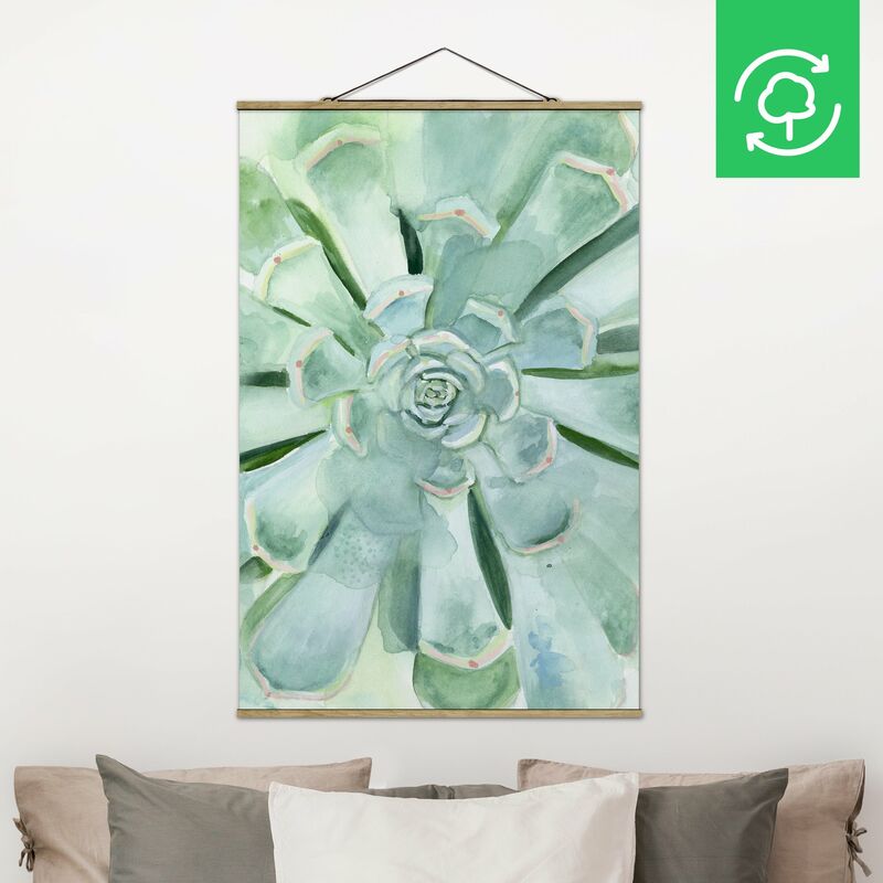 

Imagen de tela - Succulent Watercolor Bright - Alto 3:2 Dimensión LxA: 52.5cm x 35cm