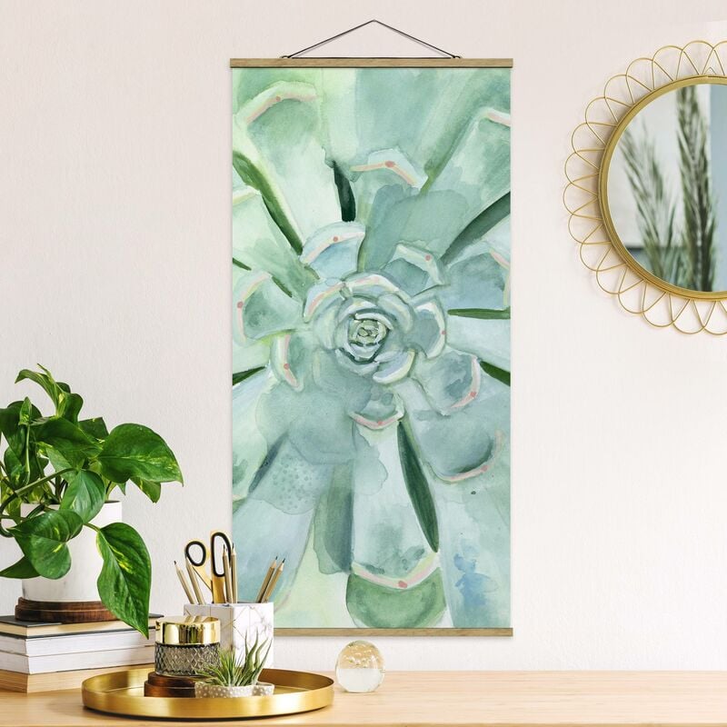 

Imagen de tela - Succulent Watercolor Bright - Alto 2:1 Dimensión LxA: 100cm x 50cm