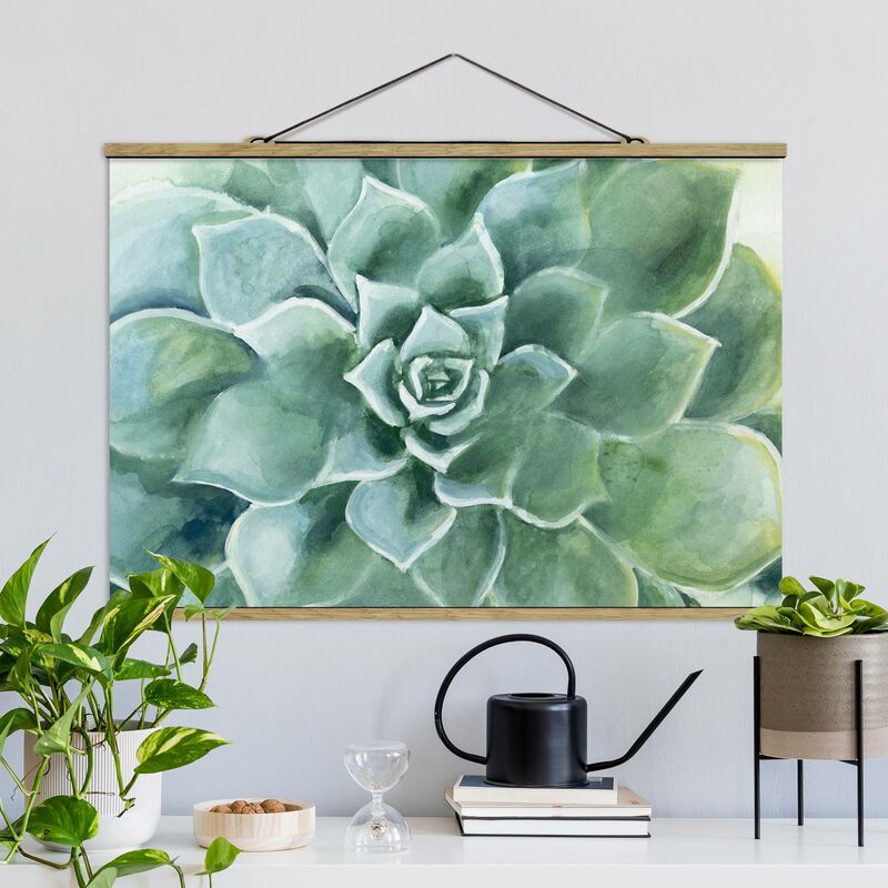 

Imagen de tela - Succulent Watercolor Dark - Apaisado 2:3 Dimensión LxA: 66.5cm x 100cm