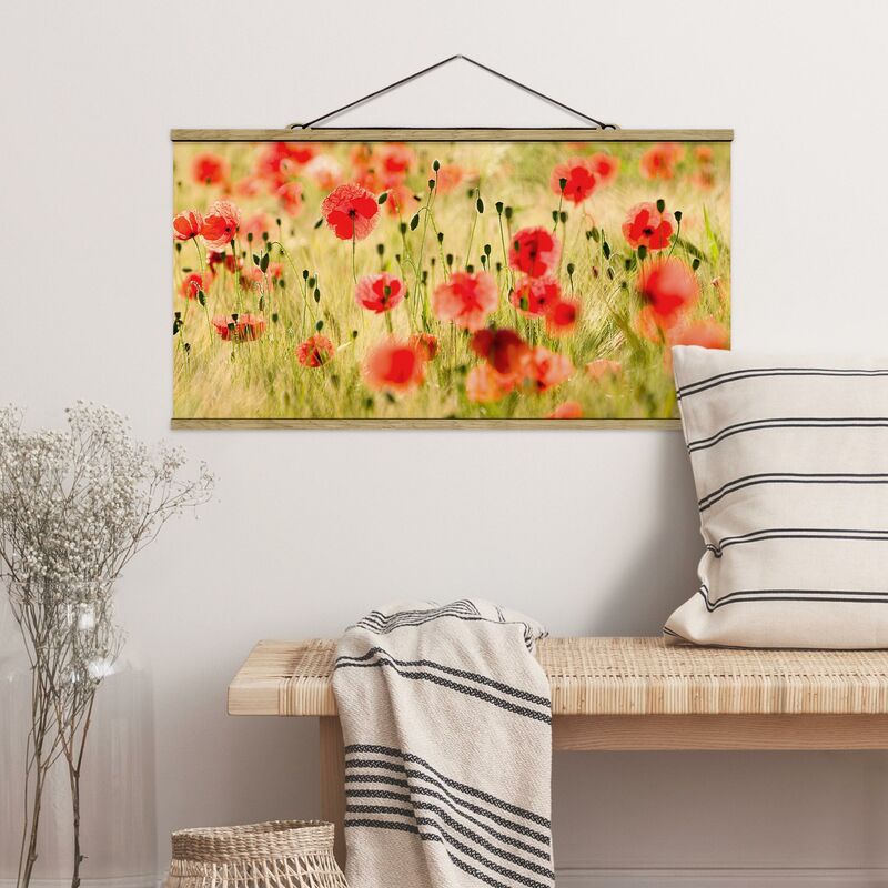 

Imagen de tela - Summer Poppies - Apaisado 1:2 Dimensión LxA: 25cm x 50cm