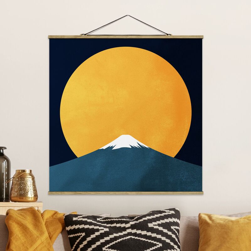 

Imagen de tela - Sun, Moon And Mountain - Cuadrado 1:1 Dimensión LxA: 35cm x 35cm