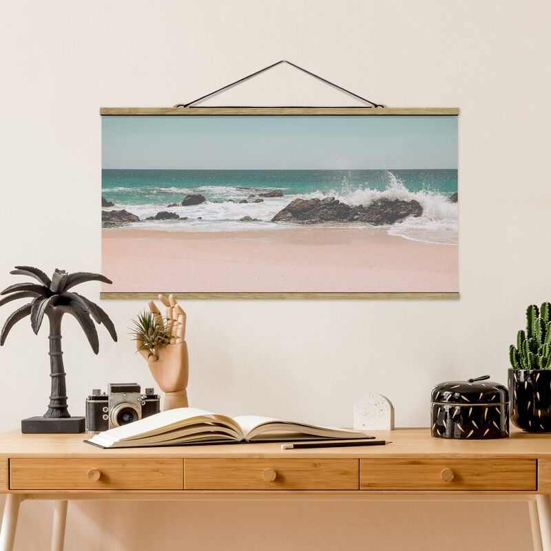 

Imagen de tela - Sunny Beach Mexico - Apaisado 1:2 Dimensión LxA: 25cm x 50cm