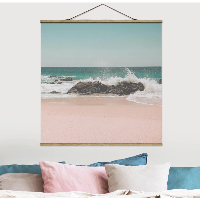 

Imagen de tela - Sunny Beach Mexico - Cuadrado 1:1 Dimensión LxA: 80cm x 80cm