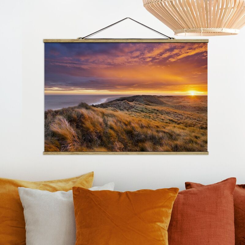 

Imagen de tela - Sunrise On The Beach On Sylt - Apaisado 2:3 Dimensión LxA: 33.5cm x 50cm