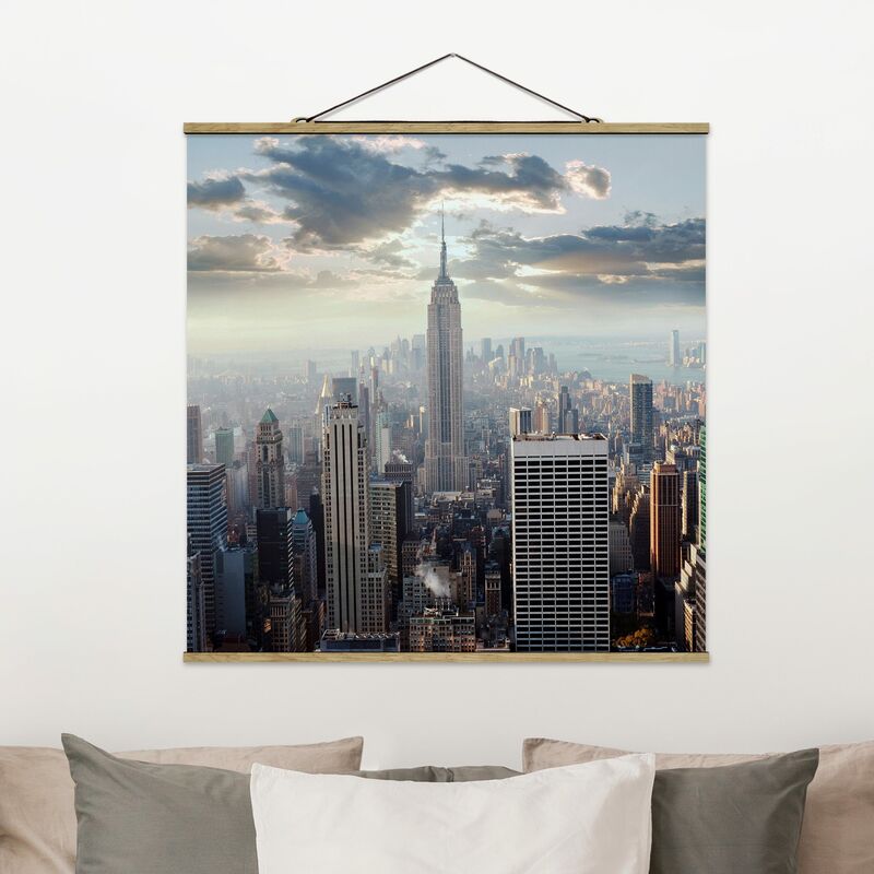 

Imagen de tela - Sunrise In New York - Cuadrado 1:1 Dimensión LxA: 80cm x 80cm