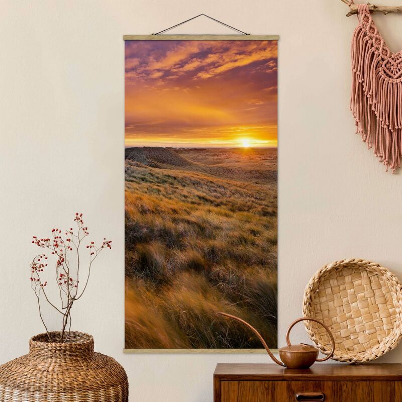 

Imagen de tela - Sunrise On The Beach On Sylt - Alto 2:1 Dimensión LxA: 70cm x 35cm