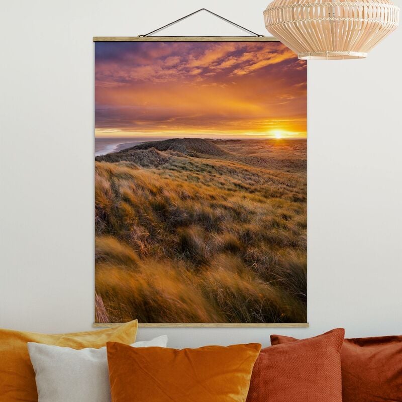 

Imagen de tela - Sunrise On The Beach On Sylt - Alto 4:3 Dimensión LxA: 133.5cm x 100cm