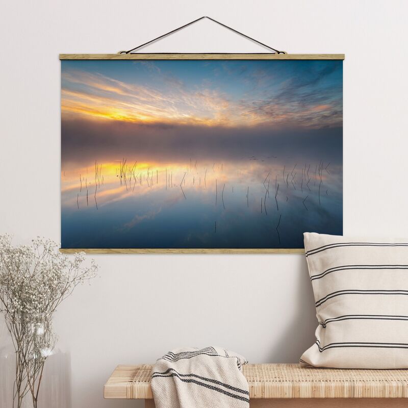 

Imagen de tela - Sunrise Swedish Lake - Apaisado 2:3 Dimensión LxA: 33.5cm x 50cm