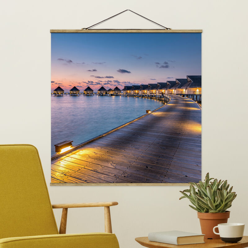 

Imagen de tela - Sunset In Paradise - Cuadrado 1:1 Dimensión LxA: 80cm x 80cm
