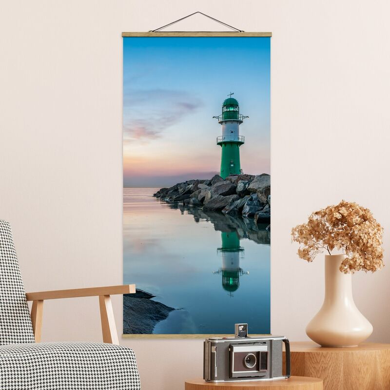 

Imagen de tela - Sunset at the Lighthouse - Alto 2:1 Dimensión LxA: 100cm x 50cm