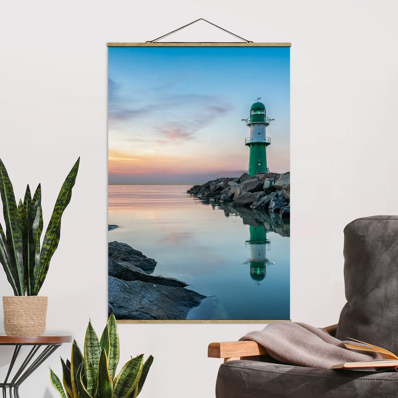 

Imagen de tela - Sunset at the Lighthouse - Alto 3:2 Dimensión LxA: 75cm x 50cm