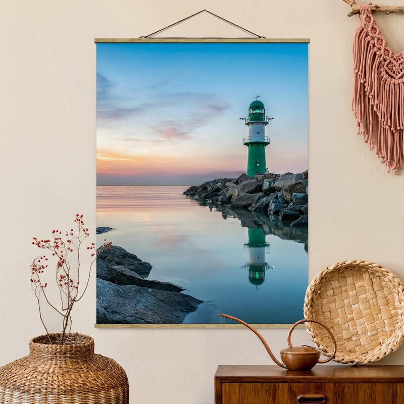 

Imagen de tela - Sunset at the Lighthouse - Alto 4:3 Dimensión LxA: 66.4cm x 50cm