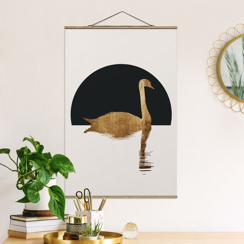 

Imagen de tela - Swan Gold - Alto 3:2 Dimensión LxA: 120cm x 80cm