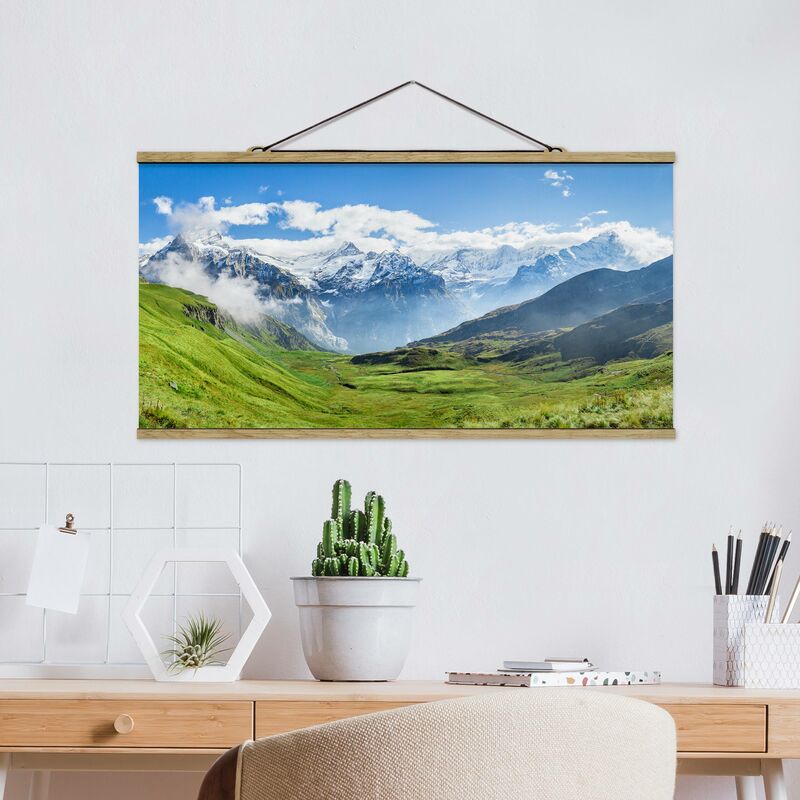 

Imagen de tela - Swiss Alpine Panorama - Apaisado 1:2 Dimensión LxA: 40cm x 80cm