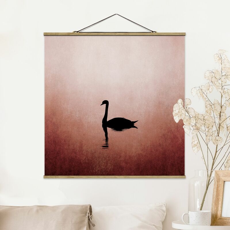 

Imagen de tela - Swan In Sunset - Cuadrado 1:1 Dimensión LxA: 50cm x 50cm