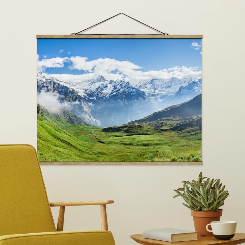 

Imagen de tela - Swiss Alpine Panorama - Apaisado 3:4 Dimensión LxA: 37.5cm x 50cm