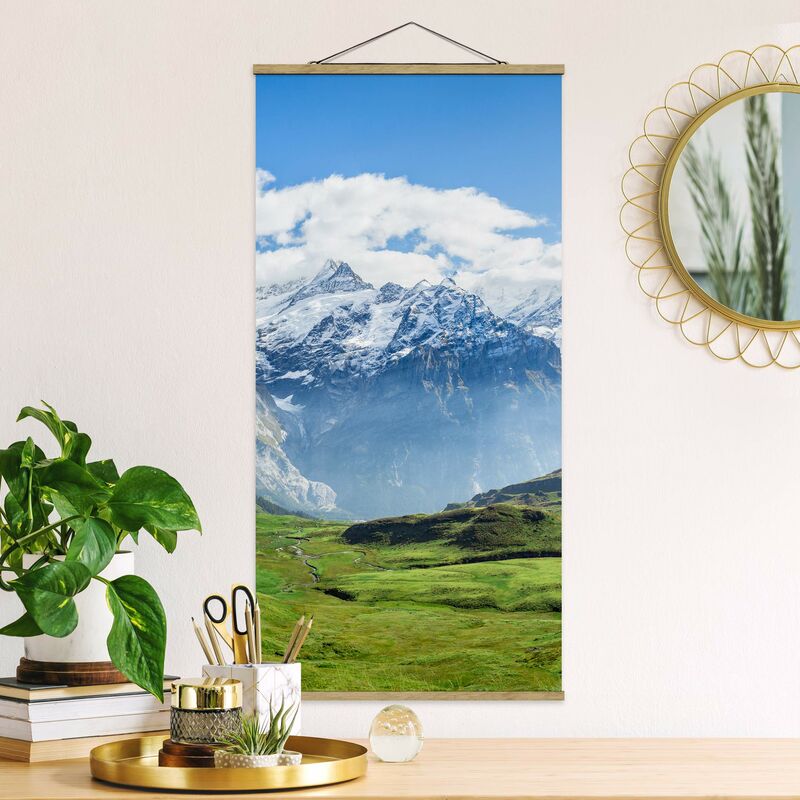 

Imagen de tela - Swiss Alpine Panorama - Alto 2:1 Dimensión LxA: 100cm x 50cm