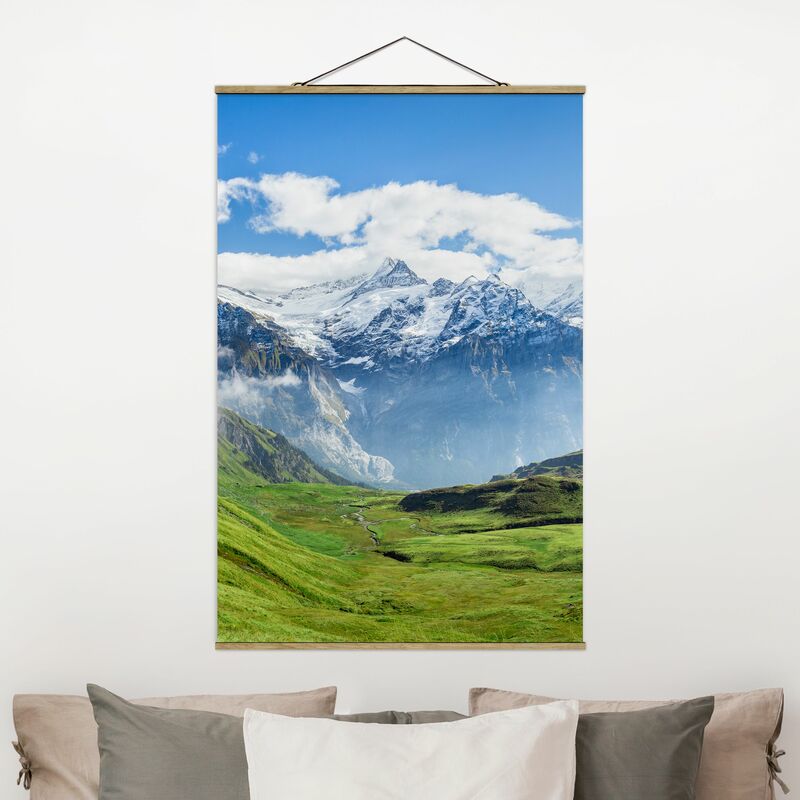 

Imagen de tela - Swiss Alpine Panorama - Alto 3:2 Dimensión LxA: 150cm x 100cm