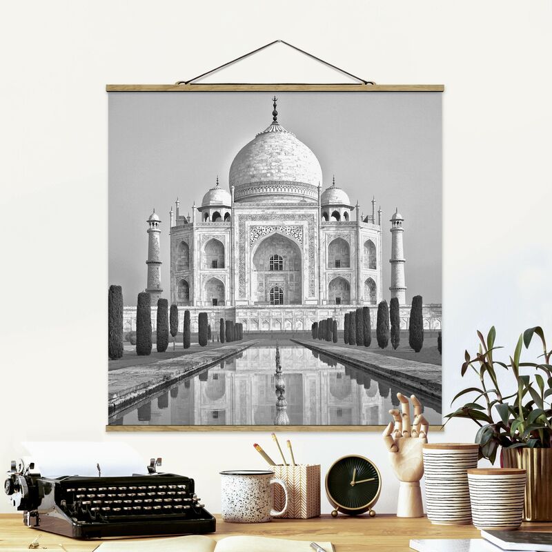 

Imagen de tela - Taj Mahal With Garden - Cuadrado 1:1 Dimensión LxA: 100cm x 100cm