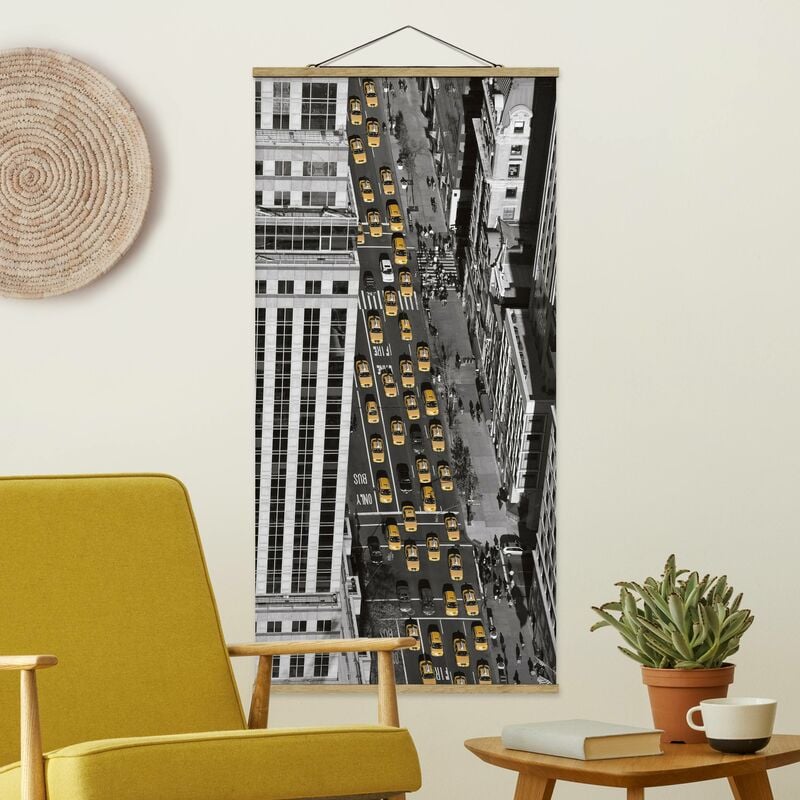 

Imagen de tela - Taxi Traffic In Manhattan - Alto 2:1 Dimensión LxA: 70cm x 35cm
