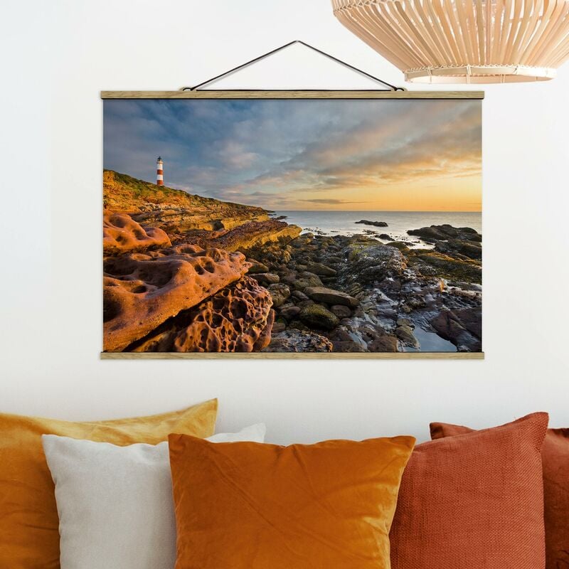 

Imagen de tela - Tarbat Ness Lighthouse And Sunset On The Sea - Apaisado 2:3 Dimensión LxA: 53.5cm x 80cm