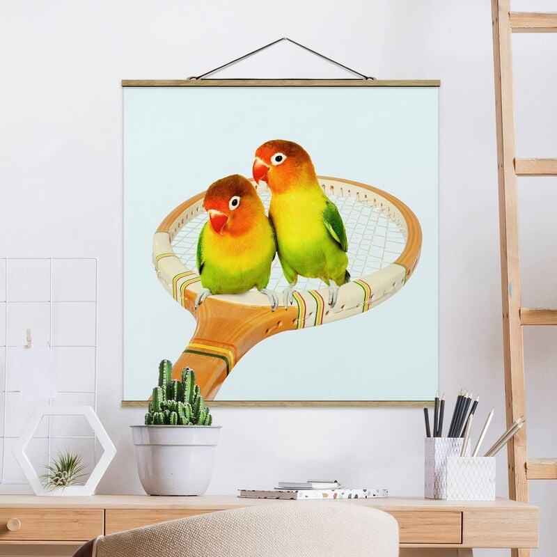 

Imagen de tela - Tennis With Birds - Cuadrado 1:1 Dimensión LxA: 50cm x 50cm