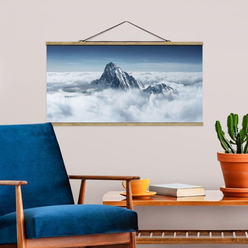 

Imagen de tela - The Alps Above The Clouds - Apaisado 1:2 Dimensión LxA: 40cm x 80cm