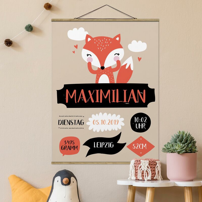 

Imagen de tela - The Cheeky Fox Own Words - Alto 4:3 Dimensión LxA: 66.4cm x 50cm