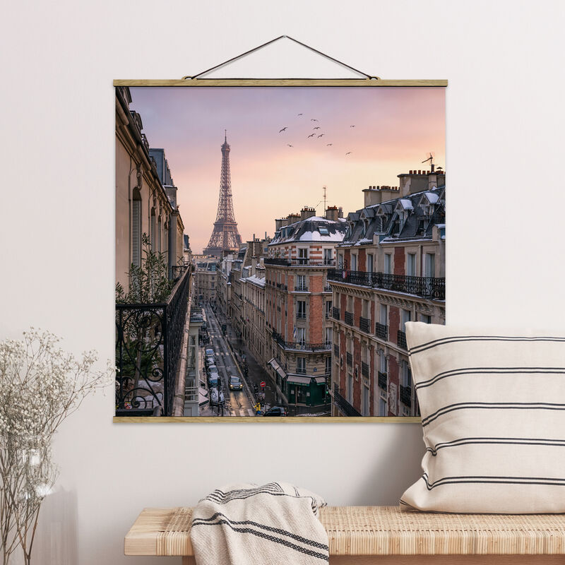 

Imagen de tela - The Eiffel Tower In The Setting Sun - Cuadrado 1:1 Dimensión LxA: 100cm x 100cm