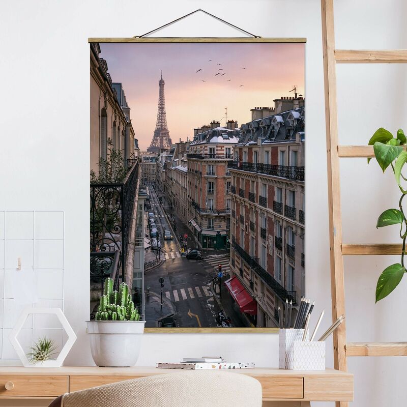 

Imagen de tela - The Eiffel Tower In The Setting Sun - Alto 4:3 Dimensión LxA: 66.4cm x 50cm