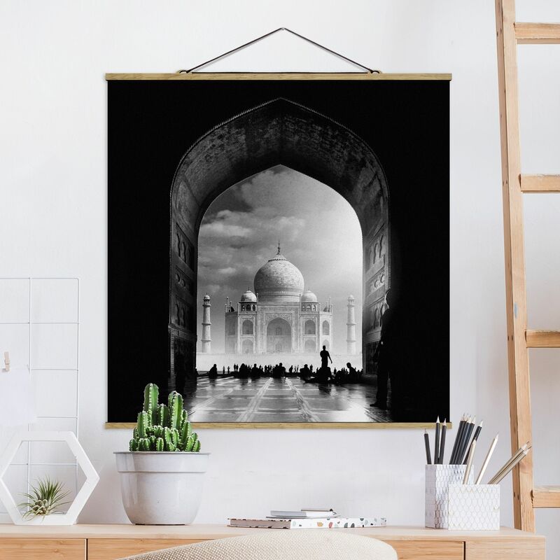 

Imagen de tela - The Gateway To The Taj Mahal - Cuadrado 1:1 Dimensión LxA: 100cm x 100cm