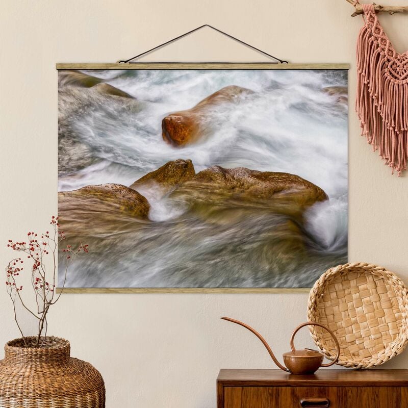 

Imagen de tela - The Icy Mountain Stream - Apaisado 3:4 Dimensión LxA: 60cm x 80cm