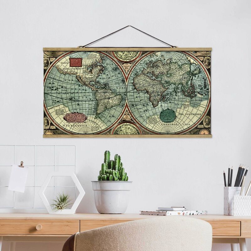 

Imagen de tela - The Old World - Apaisado 1:2 Dimensión LxA: 40cm x 80cm