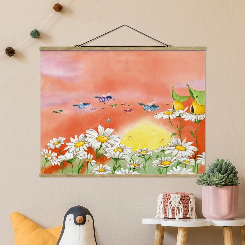 

Imagen de tela - The Magical Ponies Fly Away - Apaisado 3:4 Dimensión LxA: 26cm x 35cm