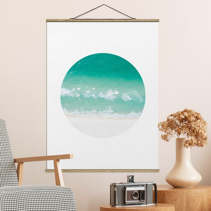 

Imagen de tela - The Ocean In A Circle - Alto 4:3 Dimensión LxA: 66.4cm x 50cm