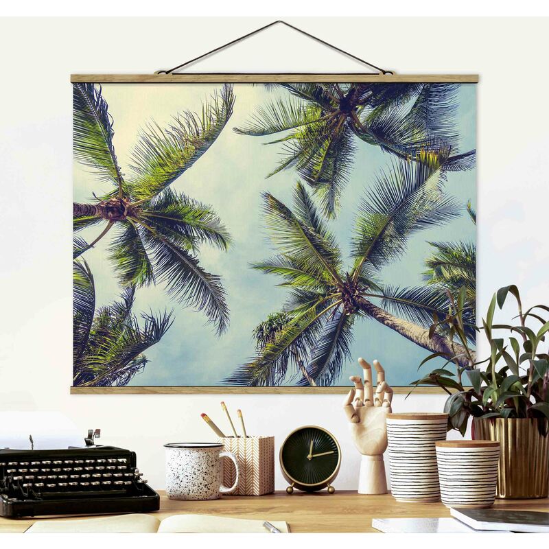 

Imagen de tela - The Palm Trees - Apaisado 3:4 Dimensión LxA: 60cm x 80cm